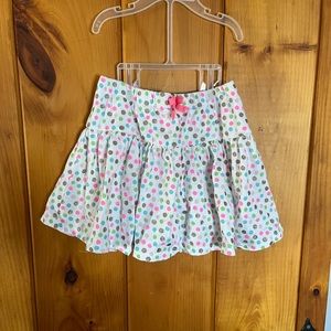 Little girl polka dot skort